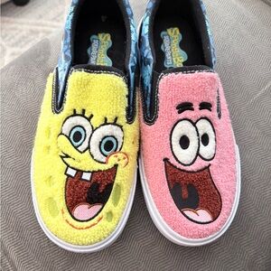 SpongeBob SquarePants Colorful Character Slip-Ons